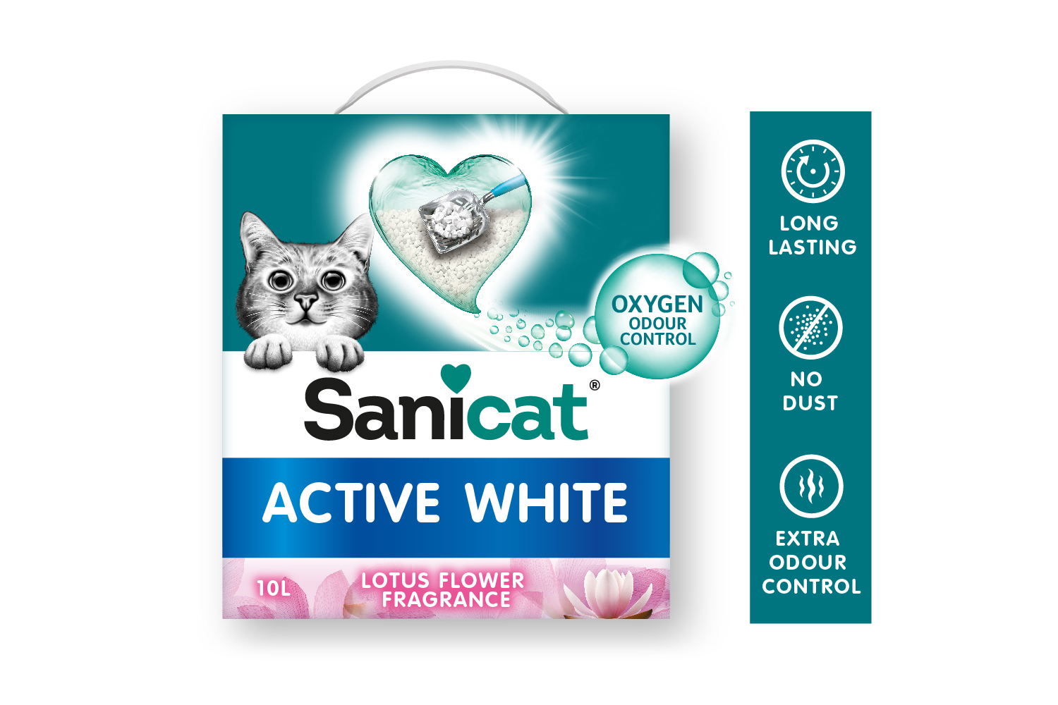 LECHO AGLOMERANTE PREMIUM - Sanicat Active White Flor de Loto